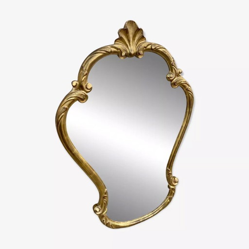 Vintage Louis XV style giltwood mirror, Baroque style