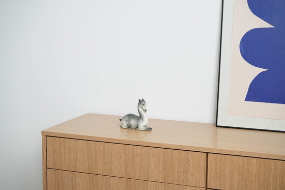 Image 1 of Figura de ciervo de cerámica, diseño danés, década de 1970, producción: Dinamarca