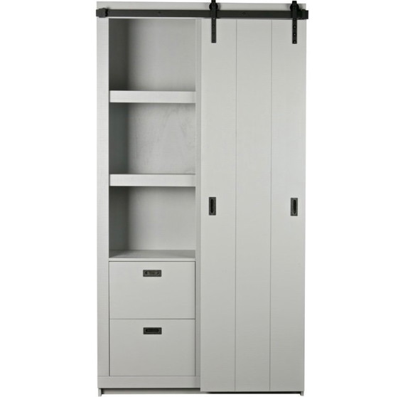 Image 1 of Armadio "Barn Slide" di VT wonen - Grigio cemento