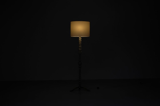 Image 1 of Murano glass and bronze floor lamp attributed to Seguso Vetri, Italy 1950s.