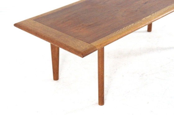 Tavolino da caffè vintage in teak e rovere, restaurato, stile metà secolo. – Tavolini da caffè, Wood (photo 3 of 17)