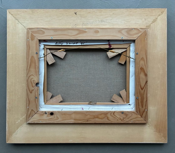 Elly Smidt - abstract composition, Paintings & Drawings, Wood, Canvas, Multi Color (photo 4 of 5)