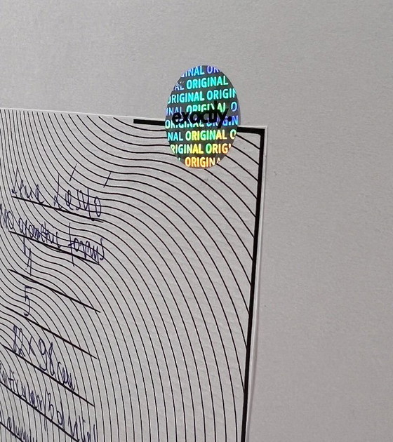 Image 1 of Lena László pour Studio Exactly, Relief lenticulaire/3D sur plaque d'aluminium avec laminage, « 210 formes géométriques », é