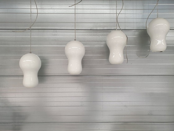 Image 1 of Designer pendant lamp Dark Tsjoepy high-gloss white spotlight