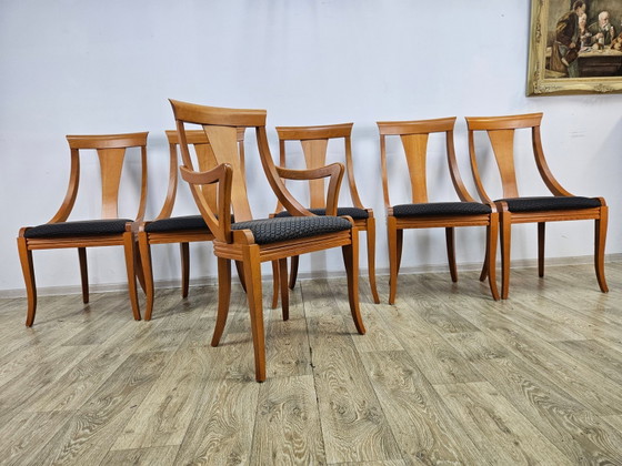 Chaises Gondola vintage de Pietro Costantini, années 1980, Lot de 6 – Fauteuils de relaxation (photo 13 of 15)