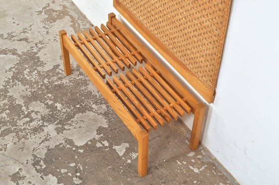 Image 1 of Wandgarderobe aus Rattan mit separatem Schuhregal