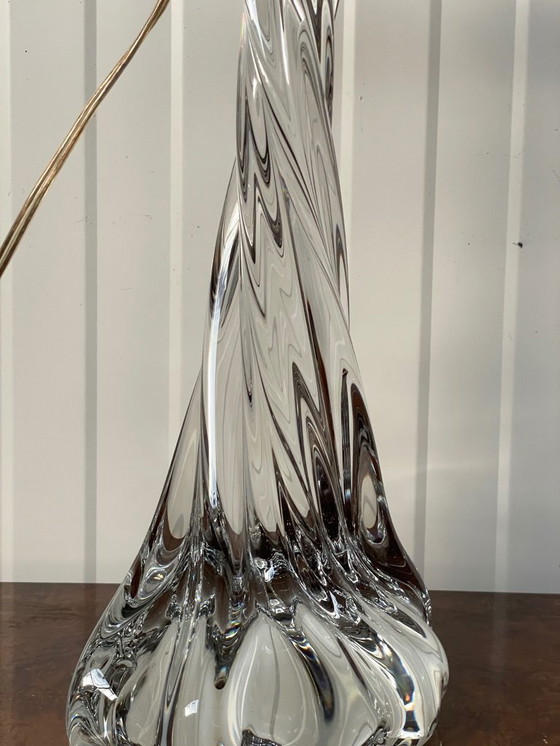 Image 1 of Vintage French Baccarat Table Lamp