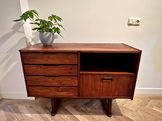 Image 1 of Topform Sideboard (Louis van Teeffelen), Mitte des 20. Jahrhunderts, mit Gebrauchsspuren