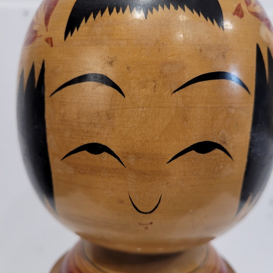 Image 1 of Traditionelle Kokeshi-Puppe, polychromes Holz, 40er Jahre – Japan