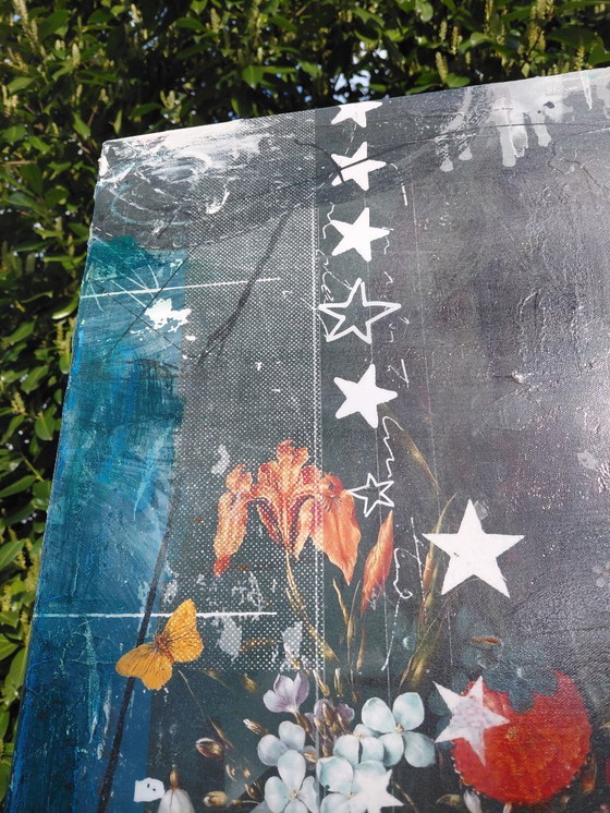 Image 1 of    'Soak up the sun' Mixed-Media Collage by Teis Albers