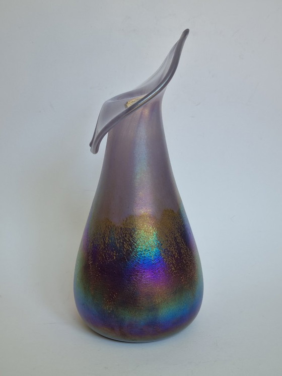 Image 1 of Exquisite JOSKA Studio-Design glass vase – iridescent – ​​29 cm
