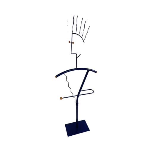 Memphis Style / Postmodern design - Dressboy / Valet de chambre - Bleu métallique
