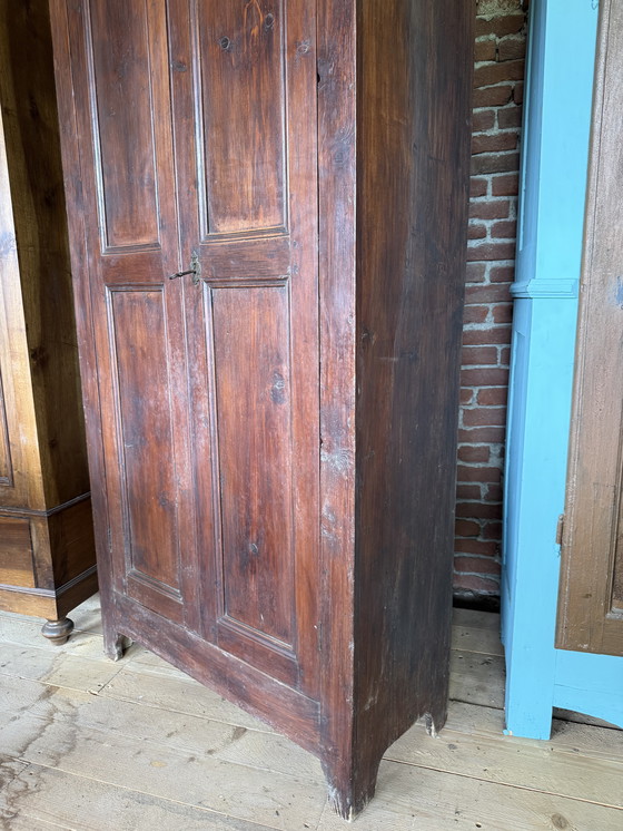 Image 1 of Armadio antico italiano fine 800 in legno 