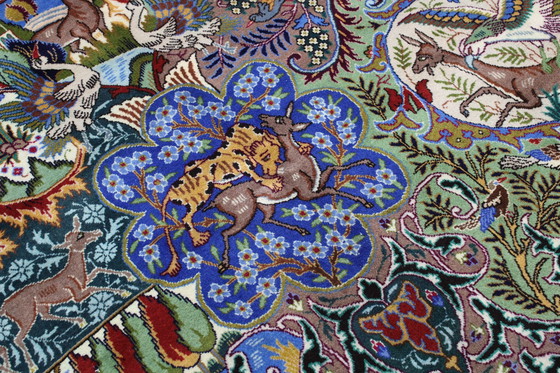 Image 1 of Tapis persan original noué à la main Kashmar Fein Paradise Design 393 X 300 cm Top Condition