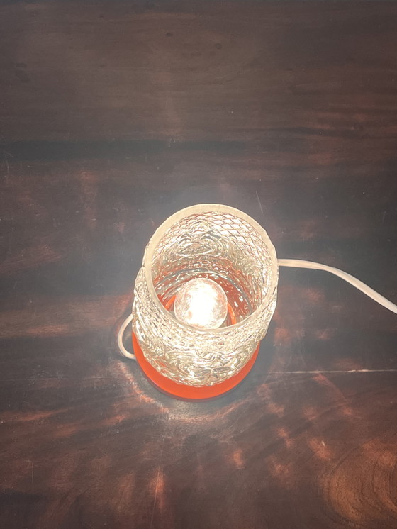 Image 1 of Lampada da tavolo arancione vintage anni '70