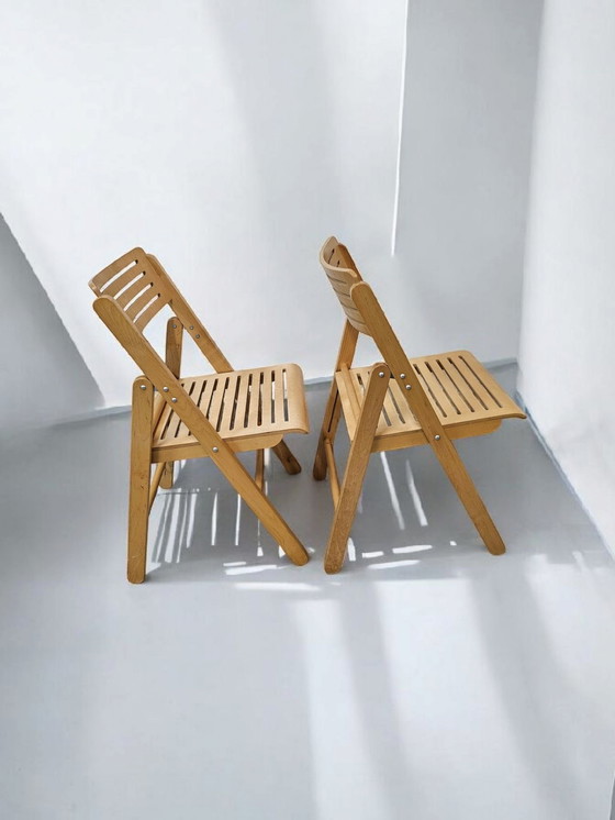 Image 1 of Set of 2 vintage IKEA folding chair folding chairs folding 1980s 1990s