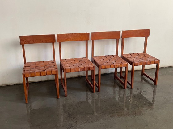 Image 1 of Set van 4 vintage Spaanse stoelen