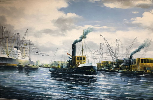Frank van der Burg - oil on canvas
