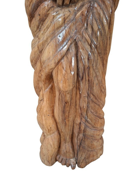 Image 1 of Important 20th Century Wooden Sculpture Female Nude '40