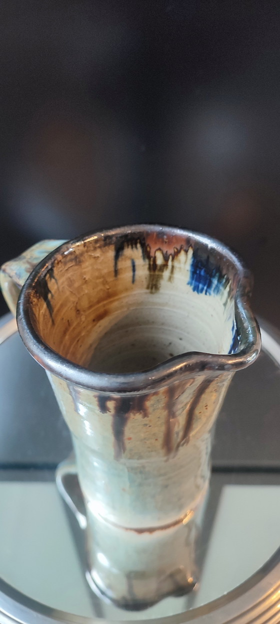 Image 1 of Pichet Denis Avonts Grès pyrité émaillé La Borne / Puysane 