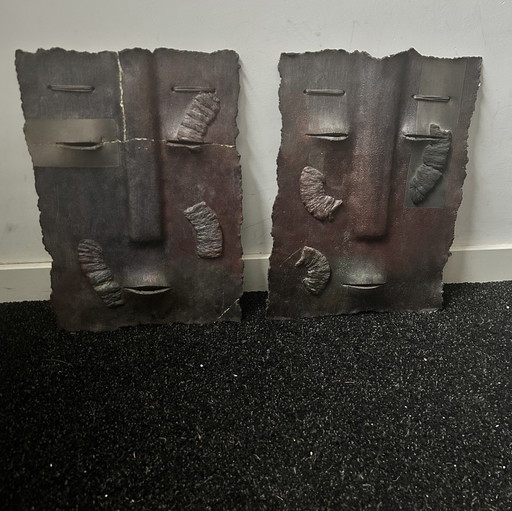 Colja de Roo masker sculpturen Raku