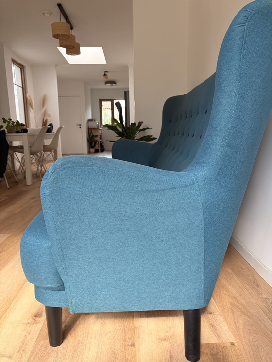 Petrol Blue 3-Seater Sofa – 3-5 seaters, Other (photo 7 of 8)