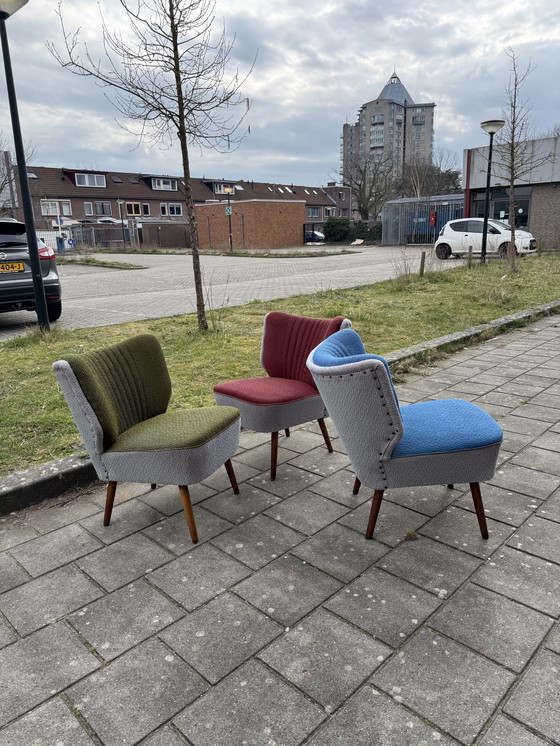 Image 1 of Set van 3 vintage cocktailfauteuils ‘60