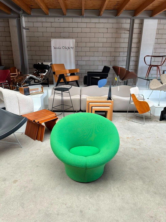 Sillón Artifort Mushroom verde oscuro – Sillones, Textile, Wood (photo 2 of 10)
