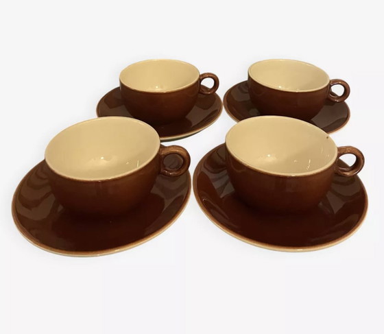 Image 1 of Lot de Tasses Marrons Italiennes Pagnossin