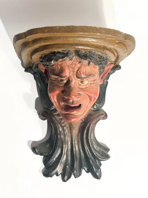 Pair of 18th Century Italian Terracotta Brackets – decoratieve objecten