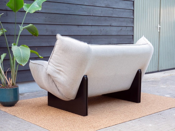 Image 1 of Leolux Tango | Sofá de diseño de 2 plazas | Lana gris y beige