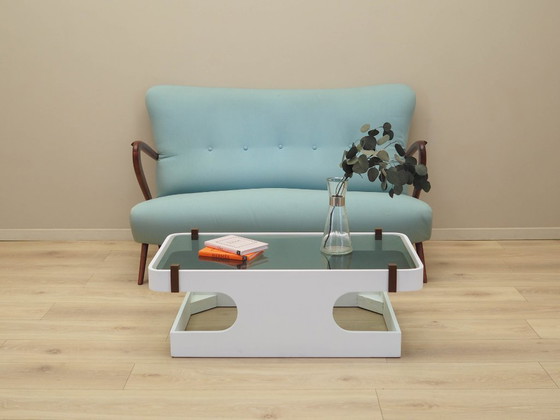 Image 1 of Glazen salontafel, Italiaans design, jaren 70, vervaardigd in Italië.