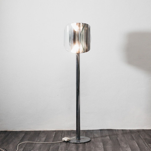 Lampadaire de style Fontana Arte, design vintage des années 1970, antiquités modernes
