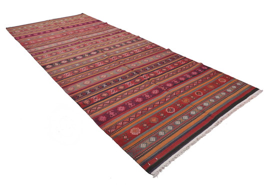 Image 1 of Original Modern Style Kelim Deco Design 415 X 180 Cm Very Top Condition