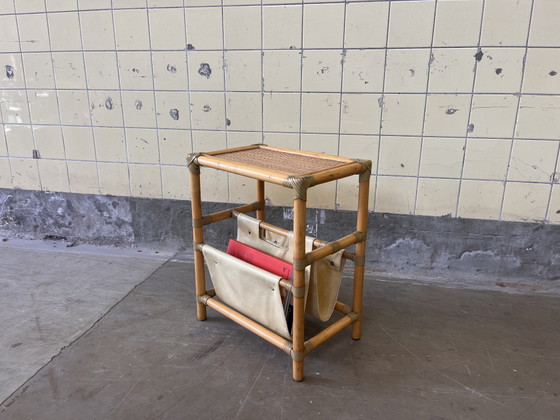 Portariviste vintage in bambù – Rattan, Skai (photo 6 of 6)