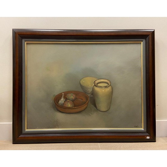 Image 1 of Vintage oil on panel "Still life"