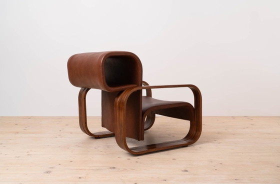 Pair of J. Bočan Brutalist Lounge Chairs for the Czechoslovak Embassy, Stockholm – Armchairs, Wood (photo 9 of 23)