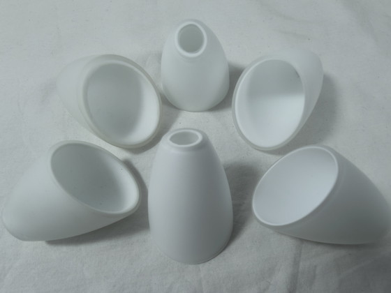 Image 1 of Abat-jour G4, modèle fer à cheval, blanc mat