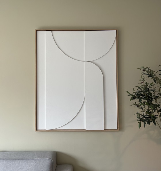 Image 1 of Panneau d'art en relief encadré HKliving - Très grand