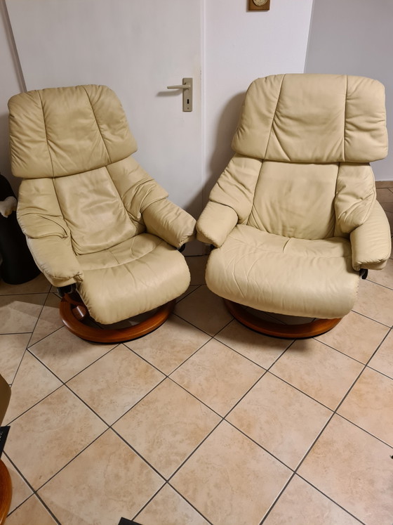 Image 1 of Stressless Relaxsessel Reno 2X L&S Fernsehsessel Ledersessel Top