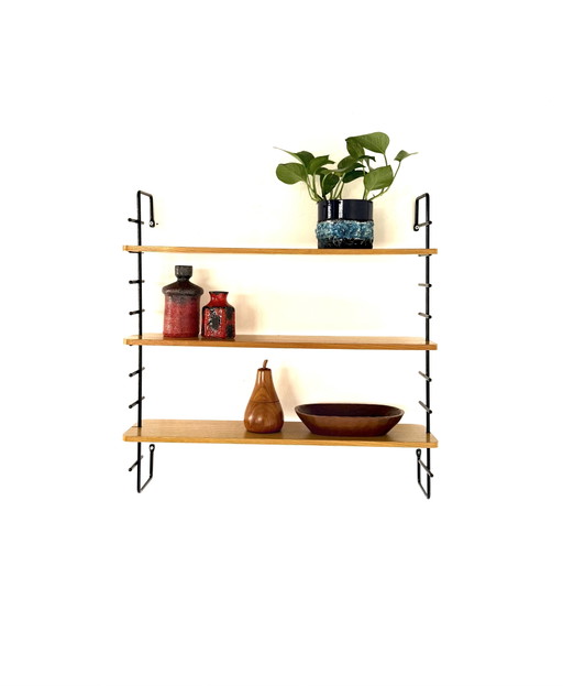 Vintage beech wood wall rack, WHB Germany ‘60 – wandrek, Metal (photo 2 of 11)