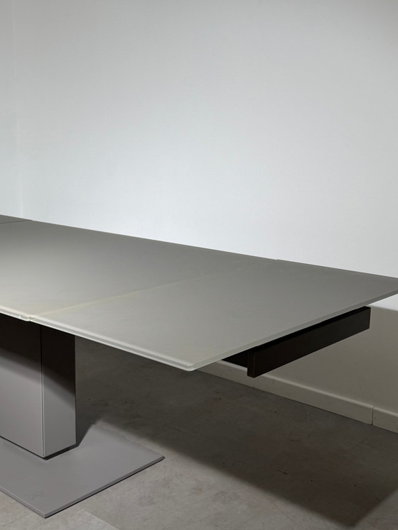 Image 1 of Calligaris Echo uitschuifbare glazen eettafel – 140–240 cm