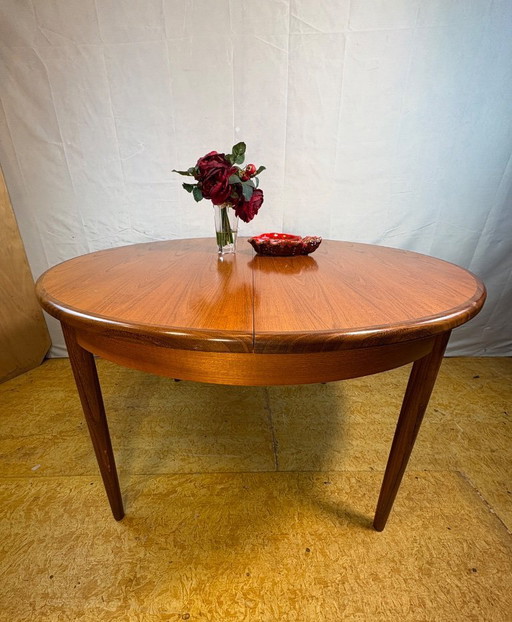 Mid-Century Retro Vintage Teak Extending Dining Table by G Plan – Fresco Range 1960  Designed by Victor Wilkins • Afromosia Edge