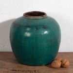 Antieke groene ronde vaas (ca. 1820) #28 – Vazen (photo 6 of 34)