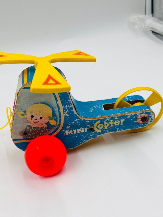 Image 1 of Lot de 4 jouets en bois Fisher-price années 60