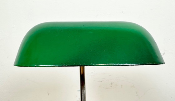 Image 1 of Lampada da tavolo vintage in smalto verde, anni '50