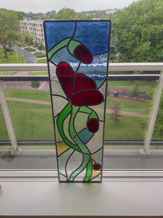 Image 1 of Stained Glass Art Front Windows - Decorative Panels