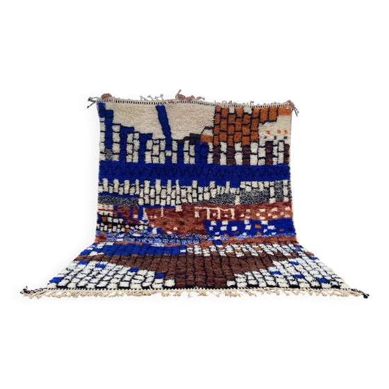 Zeitgenössischer mehrfarbiger Berber-Teppich aus Wolle – 300 x 200 cm – Teppiche & Läufer, Baumwolle, Modern (photo 2 of 17)
