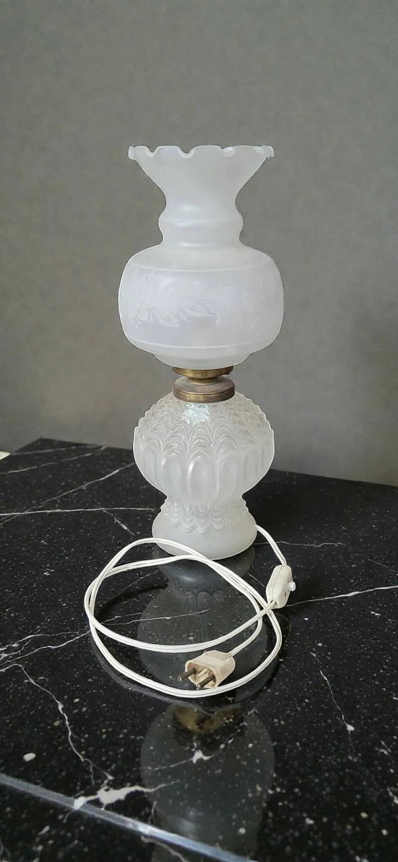 1970s glass lamp – Table lamps, Crystal (photo 5 of 7)