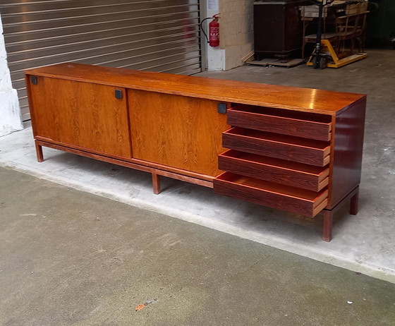 Image 1 of Vintage Alfred Hendrickx Dressoir Voor Belform Model 440 In Palissander 1960'S